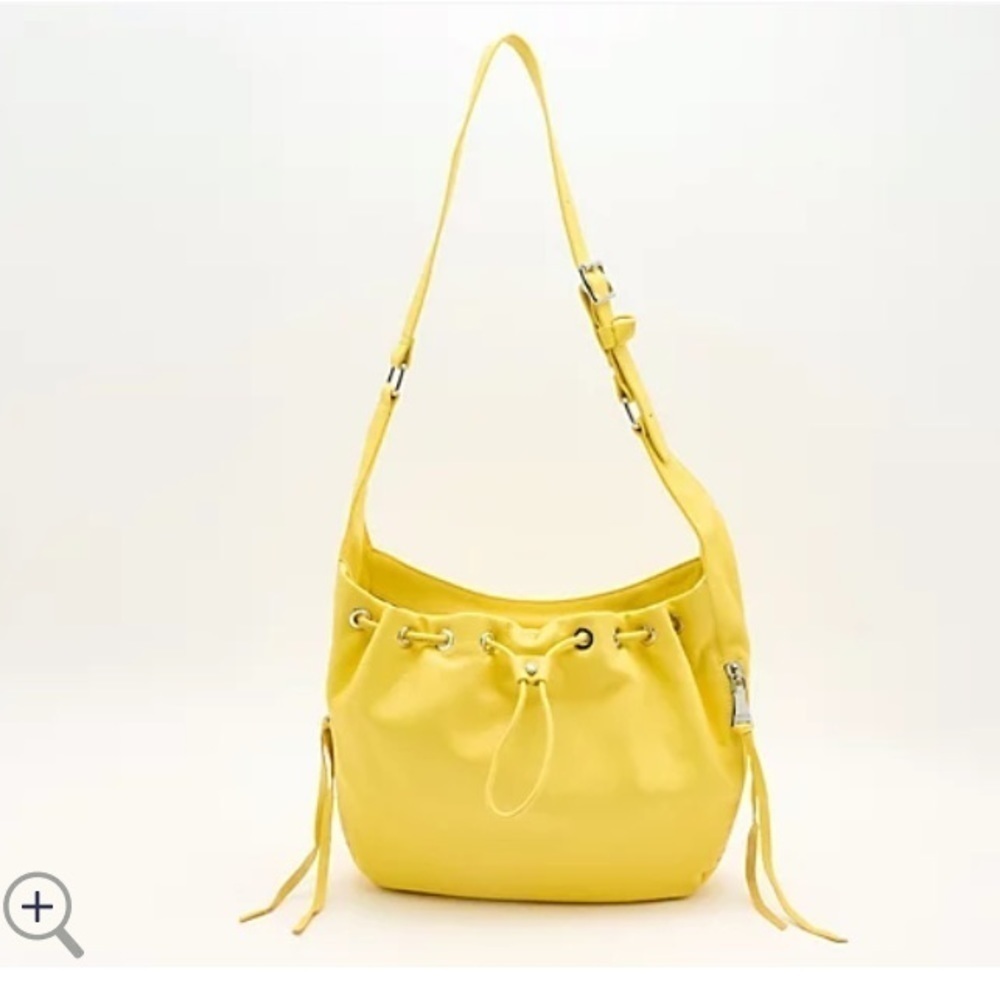 Aimee Kestenberg‎ Serene Leather Womens Handbags yellow drawstring tassels
